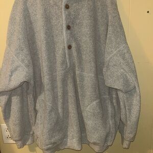 Coldwater Creek Heather Gray Fleece Top
